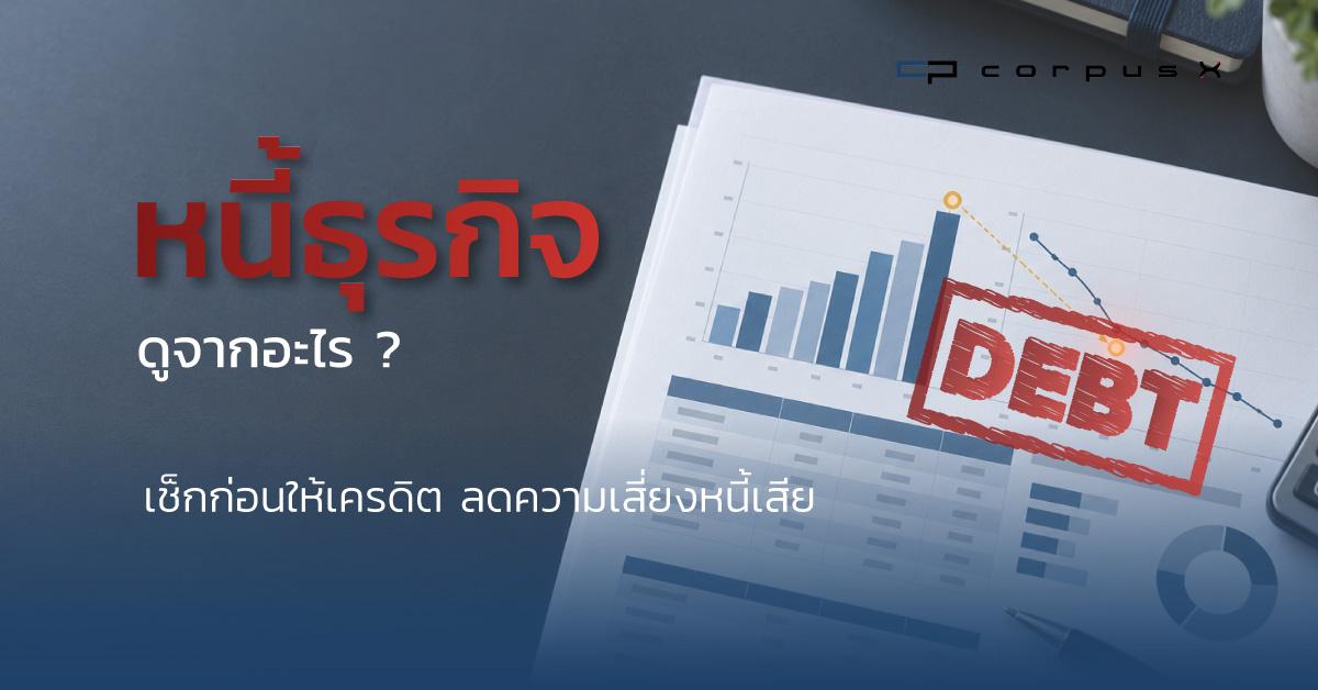 หนี้ธุรกิจดูจากอะไร? เช็กก่อนให้เครดิต ลดความเสี่ยงหนี้เสีย